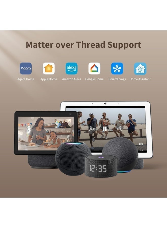 Aqara Smart Lock U200 Lite, Matter Over Thread, Quiet Mode, Auto Lock, Remote Access, Rechargeable Battery, Fits Euro Profile Cylinder, Supports HomeKit, Alexa, Google Home, Home Assistant, Black - Image 2